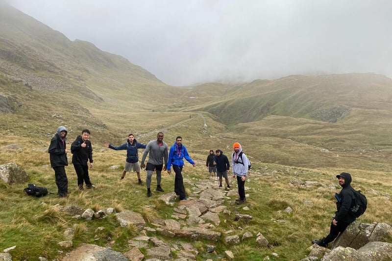 The team climbed Scafell Pike on Saturday