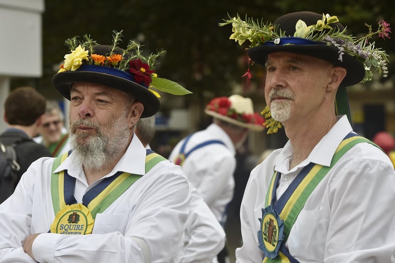 The Peterborough Morris Meeting of the Morris Ring at Cathedral Square. EMN-210925-221603009