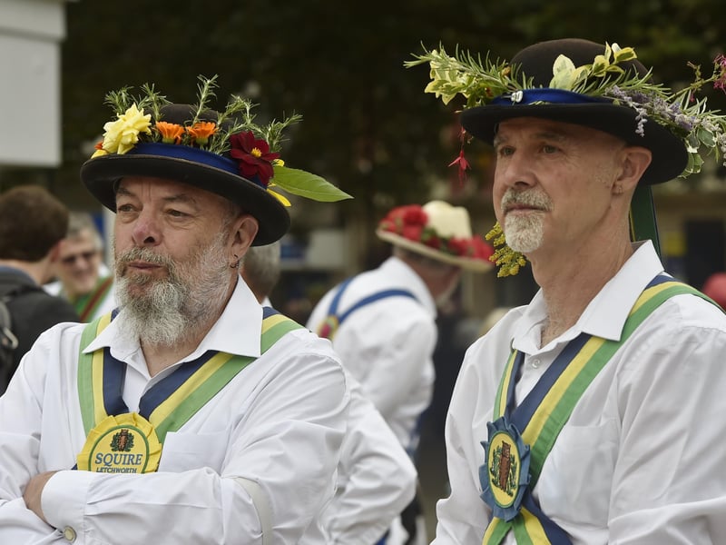 The Peterborough Morris Meeting of the Morris Ring at Cathedral Square. EMN-210925-221603009