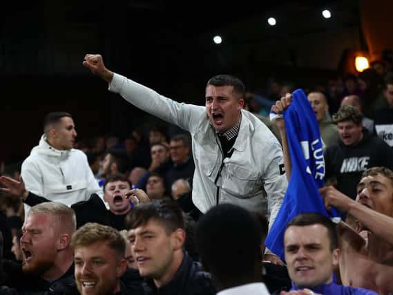 Brighton fans have lots to celebrate at the moment and Neil Maupay's late equaliser at Selhurst Park ensured they went home happy (Photo by ADRIAN DENNIS/AFP via Getty Images)