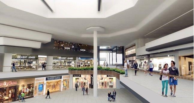 How some of the nerw retail space will look at completion of the development works.