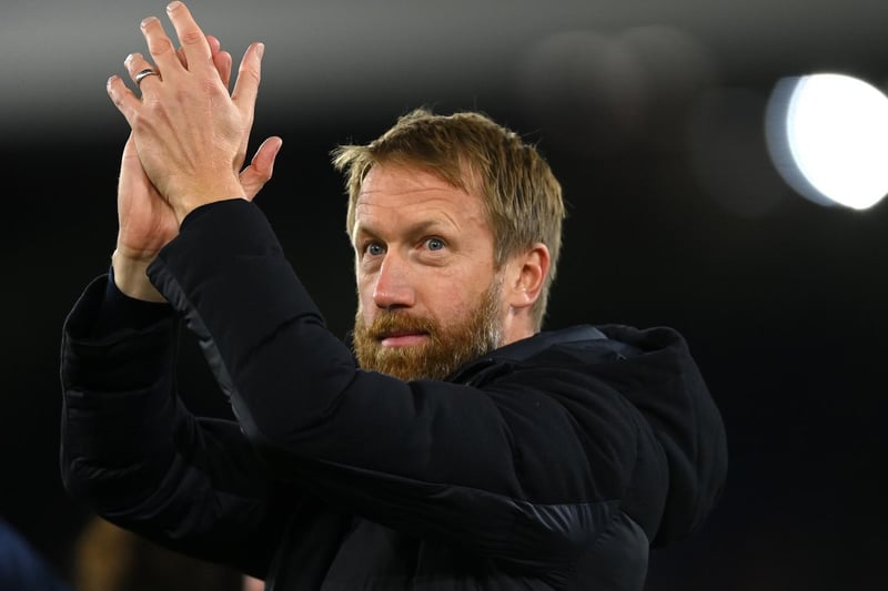 Graham Potter acknowledges the fans (Photo by Mike Hewitt/Getty Images)
