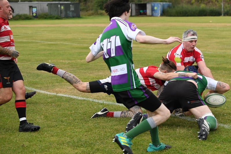 Action from Bognor twos' 35-10 loss to Southampton / Pictures: Al Craig