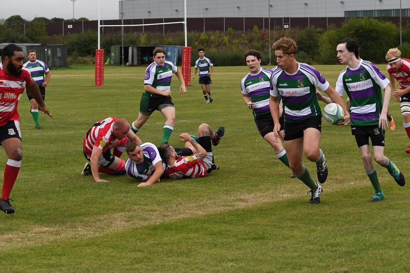 Action from Bognor twos' 35-10 loss to Southampton / Pictures: Al Craig