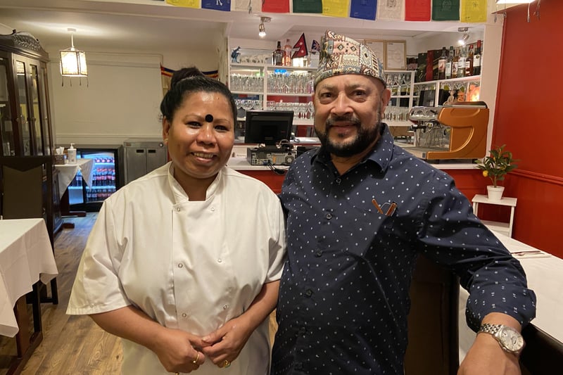 Dolma Kitchen owner Deepak Panday with his wife - who is a chef at the restaurant SUS-210929-091854001