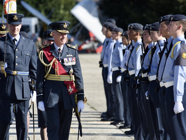 Sussex Air Cadets at the activity day and parade to mark the 80th anniversary of the ATC SUS-210930-132016001