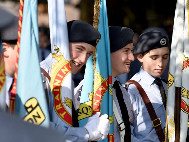 Sussex Air Cadets at the activity day and parade to mark the 80th anniversary of the ATC SUS-210930-131929001