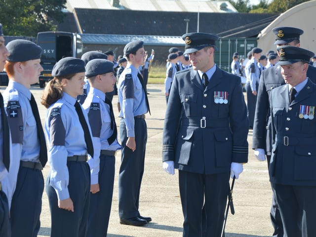 Sussex Air Cadets at the activity day and parade to mark the 80th anniversary of the ATC SUS-210930-131640001