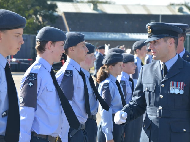 Sussex Air Cadets at the activity day and parade to mark the 80th anniversary of the ATC SUS-210930-131651001