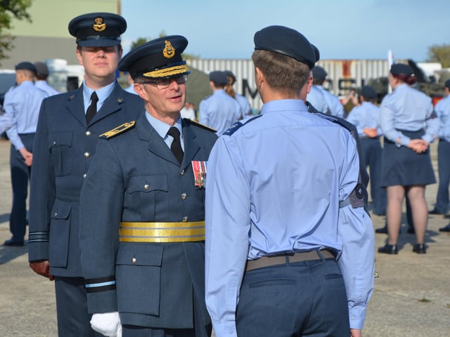 Sussex Air Cadets at the activity day and parade to mark the 80th anniversary of the ATC SUS-210930-131713001