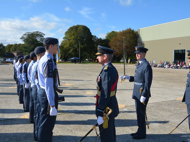 Sussex Air Cadets at the activity day and parade to mark the 80th anniversary of the ATC SUS-210930-131853001