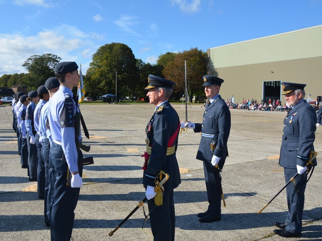 Sussex Air Cadets at the activity day and parade to mark the 80th anniversary of the ATC SUS-210930-131629001