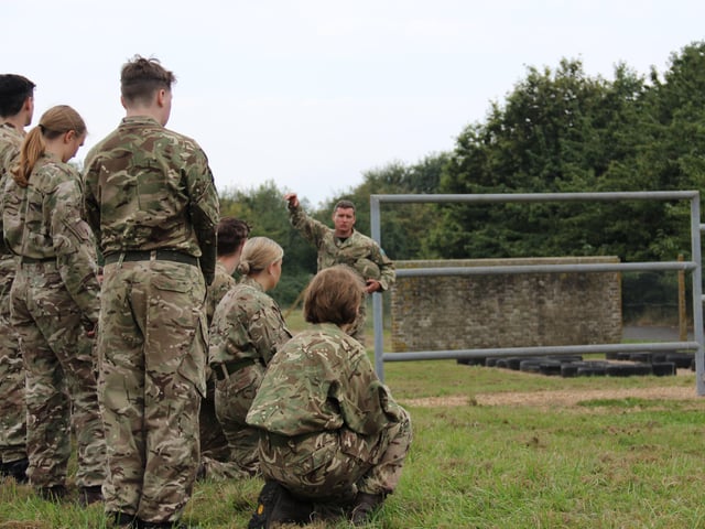 Sussex Air Cadets at the activity day and parade to mark the 80th anniversary of the ATC SUS-210930-131608001