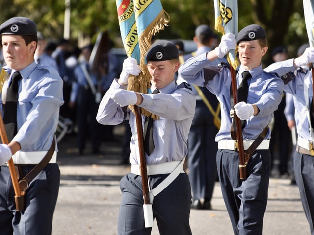 Sussex Air Cadets at the activity day and parade to mark the 80th anniversary of the ATC SUS-210930-131940001