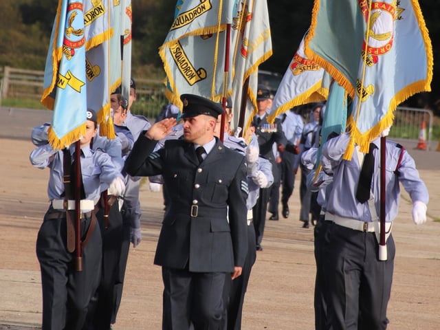 Sussex Air Cadets at the activity day and parade to mark the 80th anniversary of the ATC SUS-210930-131534001