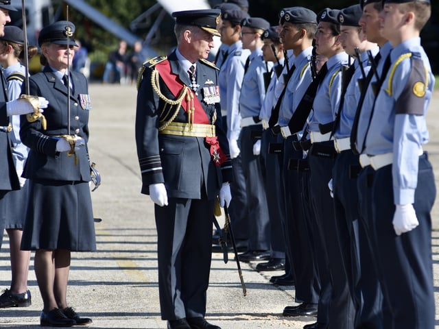 Sussex Air Cadets at the activity day and parade to mark the 80th anniversary of the ATC SUS-210930-132004001