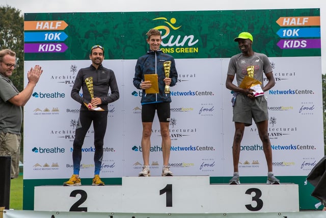 Navesey, Boniface and Patrick Acaye, in third, on the podium