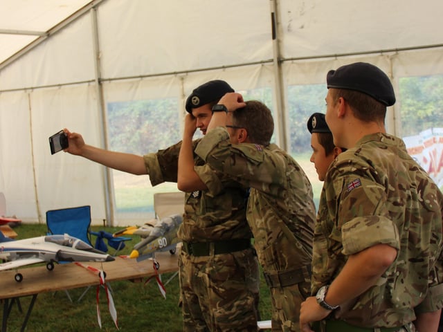 Sussex Air Cadets at the activity day and parade to mark the 80th anniversary of the ATC SUS-210930-131210001