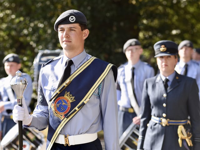 Sussex Air Cadets at the activity day and parade to mark the 80th anniversary of the ATC SUS-210930-132155001