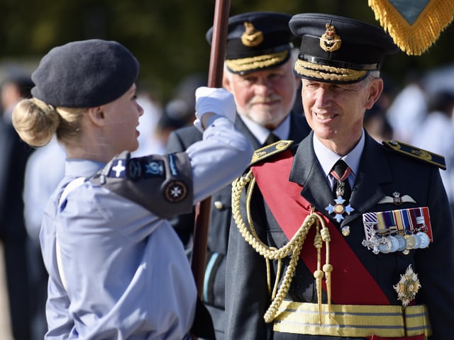 Sussex Air Cadets at the activity day and parade to mark the 80th anniversary of the ATC SUS-210930-132028001