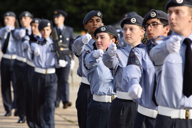 Sussex Air Cadets at the activity day and parade to mark the 80th anniversary of the ATC SUS-210930-132040001