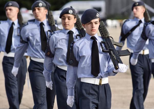 Sussex Air Cadets at the activity day and parade to mark the 80th anniversary of the ATC SUS-210930-132052001