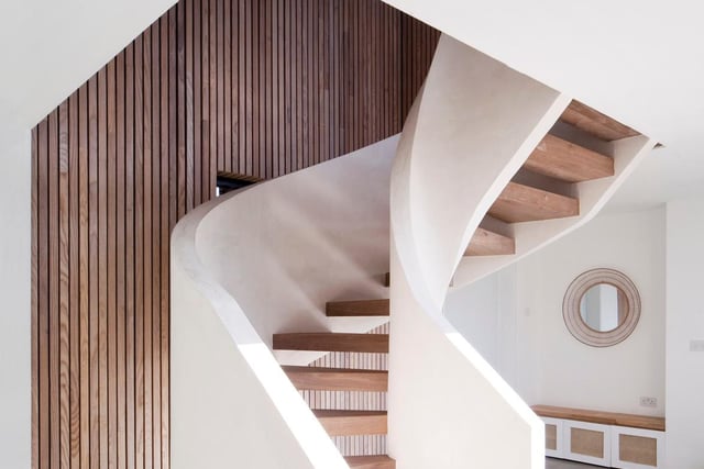 The bespoke staircase.
Picture: Channel 4