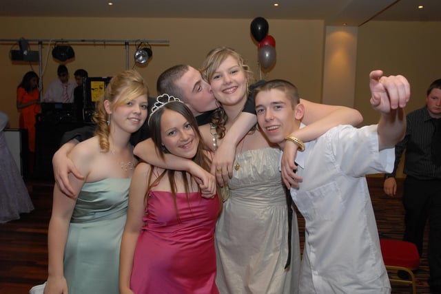Pupils from Bretton Woods School's Year 11 pictured at their prom celebration night at The Broadway in Peterborough in 2008.