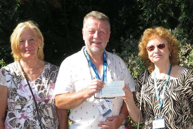 Fundraising by the Soroptimists of Eastbourne and former president Julie Healey Hill had, like a lot of things, to stop due to the Covid pandemic. But once the worst was over, the Soroptimists were able to hand over their cheque for £1,097.65 to the Friends of the DGH. SUS-210110-101520001