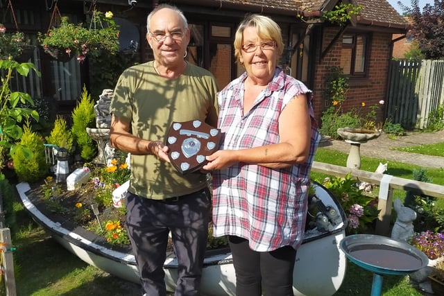 Pevensey and Pevensey Bay have recently participated in Village in Bloom 2021. Due to the pandemic, last year’s competition was cancelled so the villagers were called upon to produce a colourful garden this year. Overall winners were Joe and Mandie Fuller from Bridge End in Pevensey (pictured).