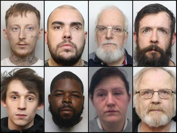A few of the faces of offenders jailed during September 2021