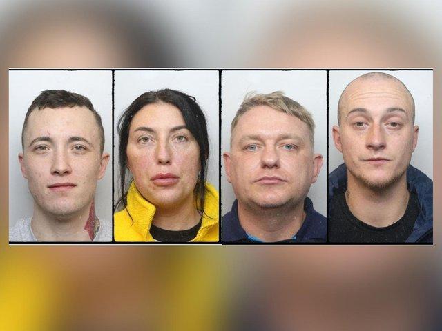 Louise Vanstone, 35, and her 27-year-old brother Dylan Vanstone were jailed for 41⁄2 yers and 71⁄2 years respectively after police uncovered a cocaine dealing operation run from homes in Kettering and Burton Latimer. Stephan Wala was also jailed for 71⁄2 years and Gareth Conybeare for 31⁄2 years for conspiracy to supply drugs.