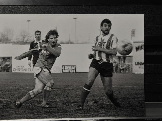'Inchy' Phillips (he was very small) was a prolific lower league goalscorer. He had two spells with Cobblers and top scored in the entire country with 36 goals for Brentford in the 1977-78 season. Lil Fuccillo signed him on loan for Posh from Southend when he was caretaker-manager following the sacking of John Wile in November 1986 and he scored on his debut, a 1-1 draw at Exeter. Noel Cantwell didn't fancy him as much when he returned as Posh manager, but he did bag a hat-trick in a 4-0 win at Newport just before he left the club in 1988. Newport were so hard-up Posh had to pay for the matchball generally given to a hat-trick scorer! Phillips scored 17 goals in 57 Posh games (2 as a sub).