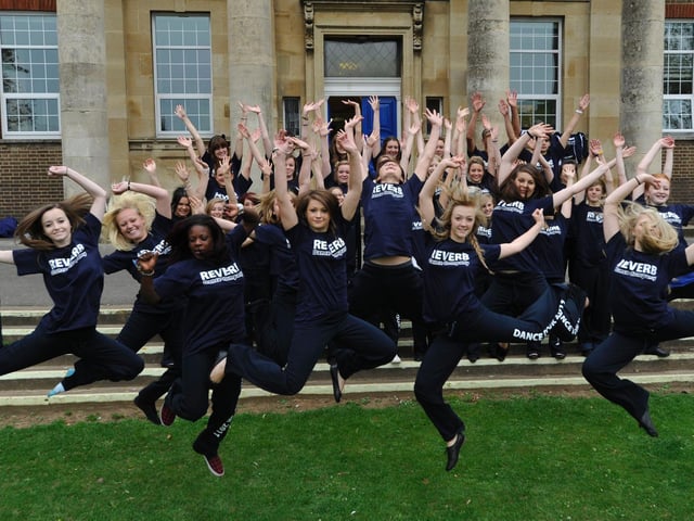 These performers at the school were celebrating in 2011 - they were off to South Africa.