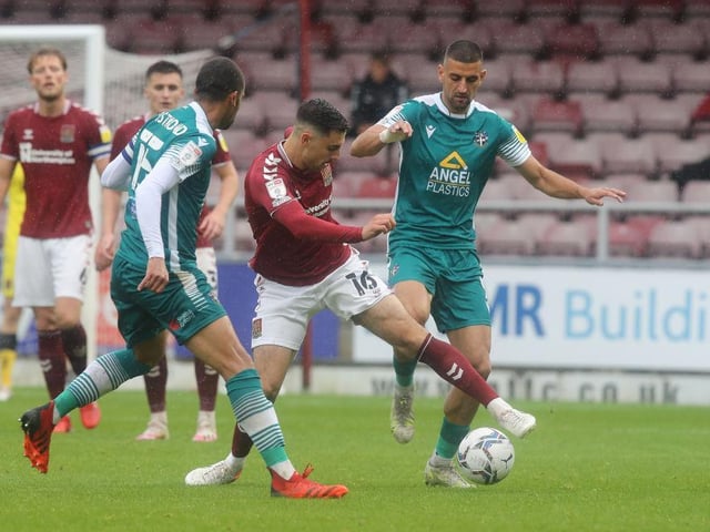 Game had got away from Cobblers despite his efforts as a second-half sub... 5