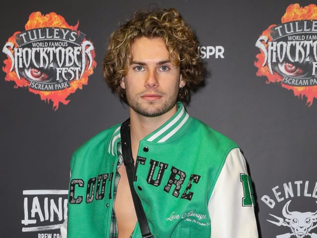 CRAWLEY, ENGLAND - OCTOBER 01: Joseph Garratt attends Shocktoberfest 2021 at Tulleys Farm on October 01, 2021 in Crawley, England. (Photo by Tristan Fewings/Getty Images) SUS-210310-193751001
