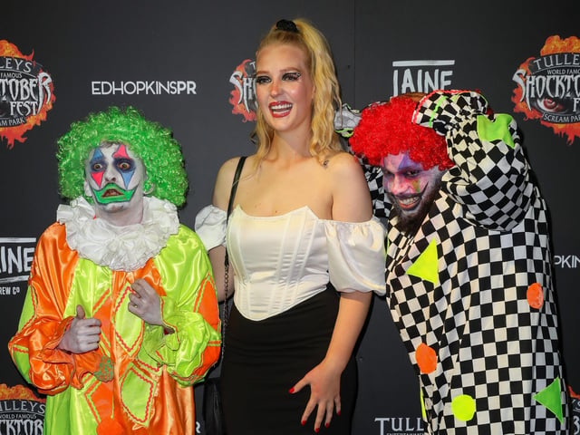 CRAWLEY, ENGLAND - OCTOBER 01: Victoria Clay attends Shocktoberfest 2021 at Tulleys Farm on October 01, 2021 in Crawley, England. (Photo by Tristan Fewings/Getty Images) SUS-210310-193824001
