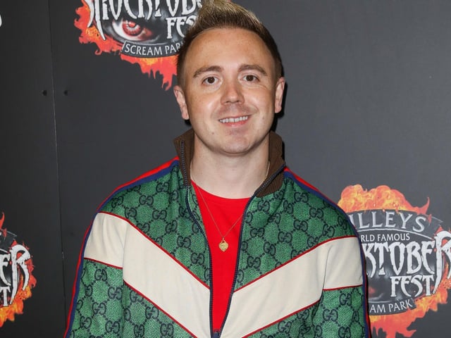 CRAWLEY, ENGLAND - OCTOBER 01: John Galea attends Shocktoberfest 2021 at Tulleys Farm on October 01, 2021 in Crawley, England. (Photo by Tristan Fewings/Getty Images) SUS-210310-193529001