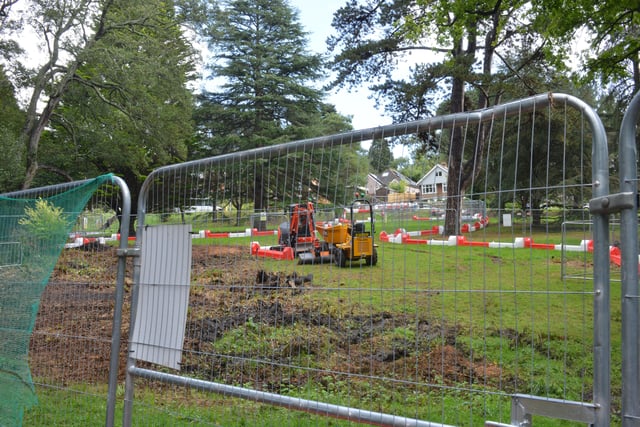 Improvement works to Buckshole reservoir, in Alexandra Park, including a new outlet pipe and spillway. SUS-210410-123801001