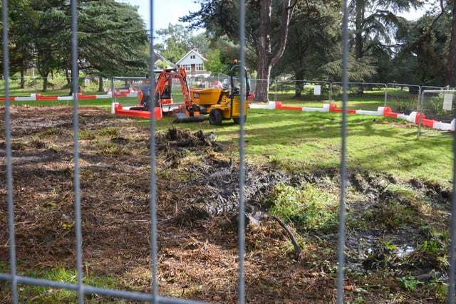 Improvement works to Buckshole reservoir, in Alexandra Park, including a new outlet pipe and spillway. SUS-210410-123617001