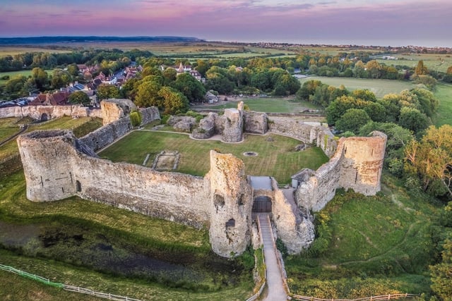 Another aerial shot from Allen Taylor - ths time of Pevensey Castle. SUS-210510-101652001