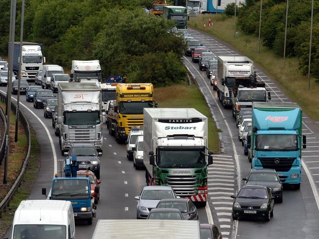 The roads was supposed to alleviate congestion in the towns along routes from the M1 and the M6 to the A1 and the east ports