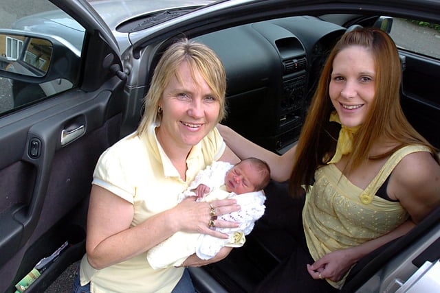 Born on the A14 l-r Dot Hale (grandma) and Gemma Hale and daughter Eboni Hale born in June 2007