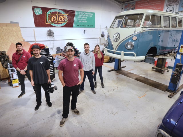 Combe Valley Campers in Hellingly.
L-R: Ryan Laity, Ali Jassim, Leigh Hicks, Dan Barr and Issy Cruikshank. SUS-210510-140035001