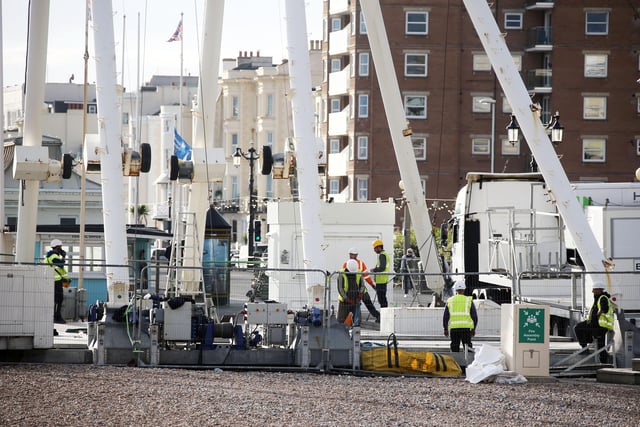 Worthing Observation Wheel has been removed after its third season on the seafront. Picture by Eddie Mitchell