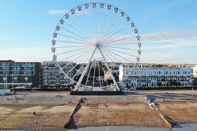 Worthing seafront, Worthing Pier and the Worthing Observation Wheel in 2020. Picture by Eddie Mitchell