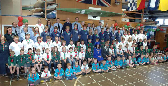 Ten years ago, celebrating the 50th anniversary of 2nd Durrington Sea Scout Group. Picture: Gerald Thompson W25190H11