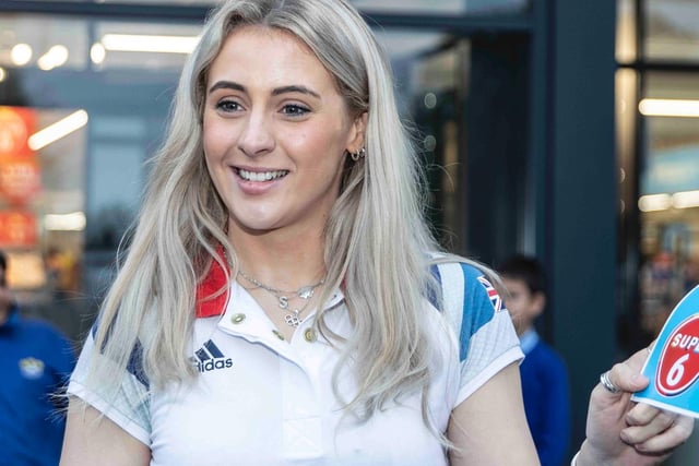 Team GB silver medalist Siobhan-Marie O'Connor promotes Aldi's Super Six offer. Photo: Kirsty Edmonds