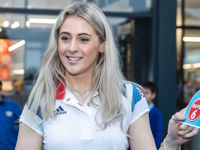 Team GB silver medalist Siobhan-Marie O'Connor promotes Aldi's Super Six offer. Photo: Kirsty Edmonds