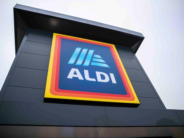 The iconic Aldi sign. Photo: Kirsty Edmonds